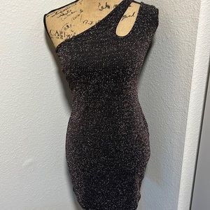 Stretchy material form fitting party dress